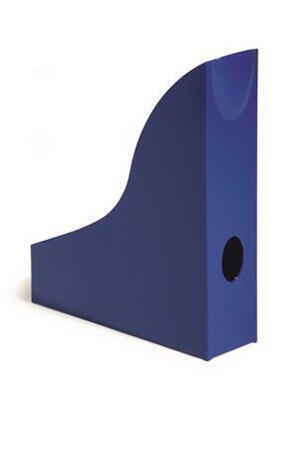 Stojan na časopisy "Basic", modrá, plast, 73 mm, DURABLE