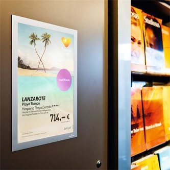 Prezentační rám "DURAFRAME®, stříbrná, A4, samolepicí, DURABLE