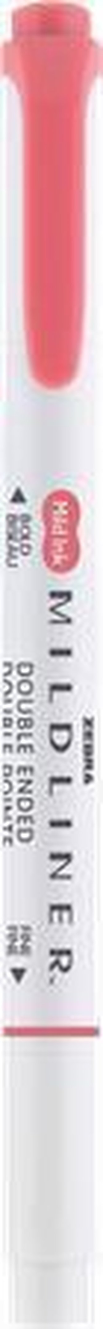 Zvýrazňovač "Mildliner Cool & Refined", červená, oboustranný, 1,0/3,5 mm, ZEBRA