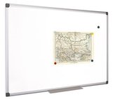 Bílá magnetická tabule, 100x100cm, hliníkový rám, VICTORIA