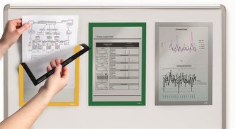 Prezentační rám "DURAFRAME® MAGNETIC", žlutá, A4, magnetický, DURABLE 486904