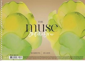 Skicák, náčrtník "Sketch & Draw Muse", A4, 50 listů, 115 g, SHKOLYARYK PB-SC-050-317