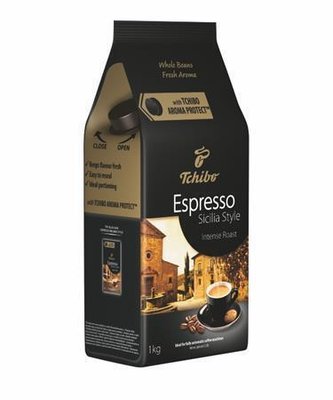 Káva "Sicilia", pražená, zrnková, 1000 g, TCHIBO