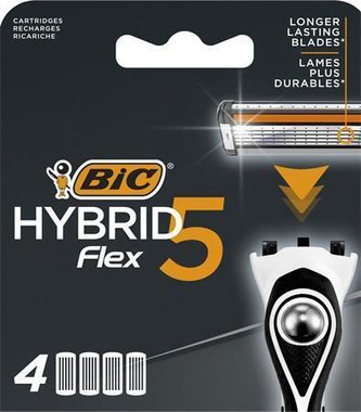 Náhradní hlavice do pánského holicího strojku "HYBRID 5", 4 ks, BIC 921179