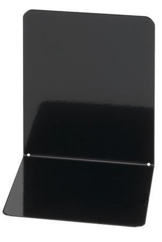 Rozdělovač knih, černá, kov, 2 ks, 14x12x14 cm, WEDO