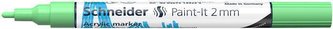 120124 Akrylový popisovač "Paint-It 310", pastelová zelená, 2 mm, SCHNEIDER