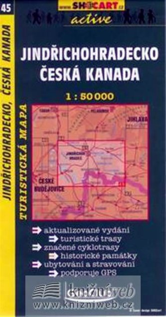 Jindřichohradecko, Česká kanada - 1:50000 tur. mapa