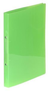 Desky kroužkové "PropyGlass", zelená, 2 kroužky, 20 mm, A4, PP, VIQUEL 020273-08