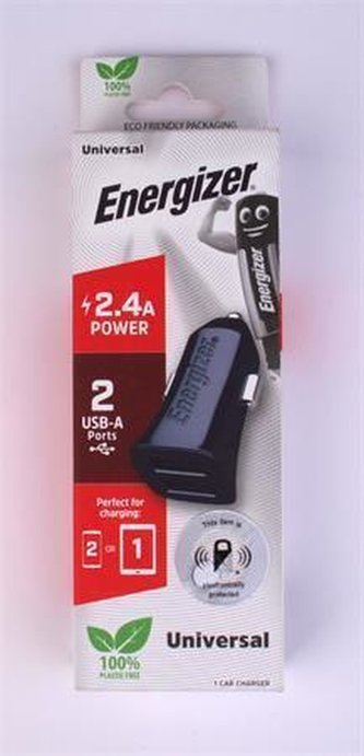 Nabíječka do auta, 2x USB-A, 12W/2,4A, ENERGIZER 3492548223855