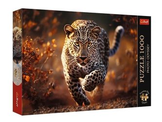 Puzzle Premium Plus - Photo Odyssey: Divoký leopard 1000 dílků 68,3x48cm v krabici 40x27x6cm