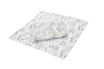 enie baby Mušelínové plenky 30x30cm bílé s černými květy - 2ks