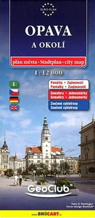 Opava mapa 1:12 000