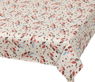 Ubrus  BERTA - Lísteček hnědá, béžová - 70x70 cm