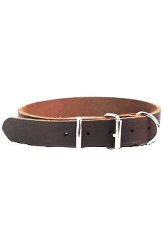 Obojek kožený Rondo hnědý 57/2,5cm KAR