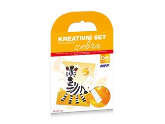 kreativní set - Zebra - filcová technika 16x21cm 1041949
