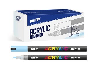 akrylový popisovač 4mm - modrý světlý 6410829 akrylový popisovač 4mm - modrý světlý 6410829