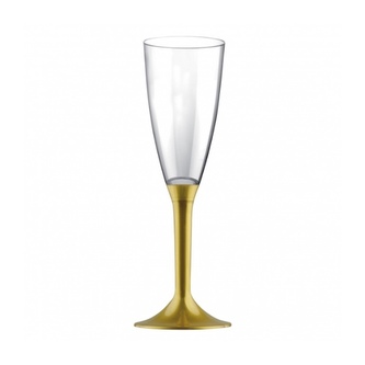 Šampusky se zlatým podstavcem - 6 ks