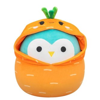 Squishmallows Sova v kostýmu mrkve Winston