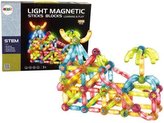 Klocki magnetyczne zjeżdżania świecąca 128el