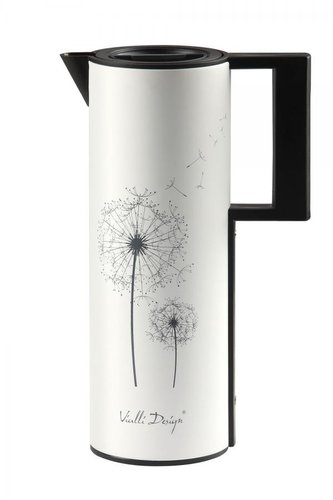 Vialli Design Termoska se skleněnou vložkou, 1l, bílá, CORTO 8382