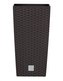 Prosperplast Květináč RATO SQUARE + vklad umbra 29 cm