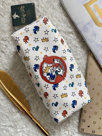 Penál/pouzdro bílé s obrázky, Harry Potter