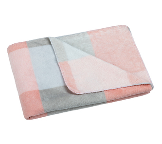 Přikrývka Korall micro - Kostka růžová - 75x100 cm