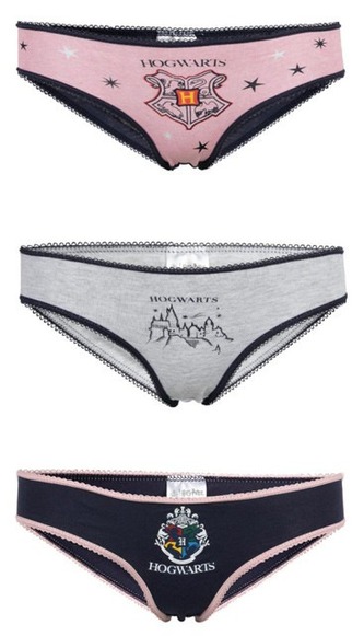 Kalhotky dívčí Hogwarts, 3 ks, 4-8 let, Harry Potter Velikost: 2-4 roky
