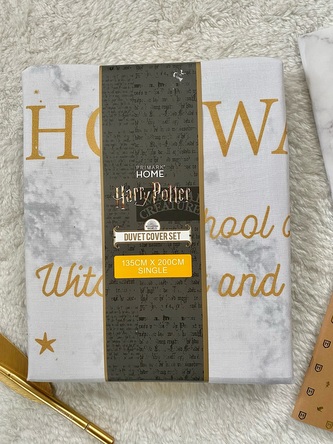 Povlečení bílé Hogwarts, Harry Potter Varianta: Jednolůžko - SINGLE BED