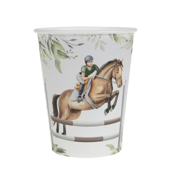 EKO Papírové kelímky Koně - 8 ks