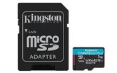 Kingston paměťová karta 1TB microSDXC Canvas Go Plus 170R A2 U3 V30 Card + ADP
