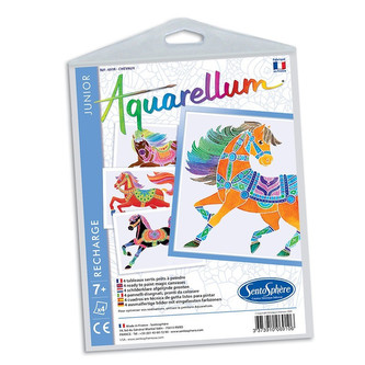 Sada obrázků - Akvarely junior - Koně