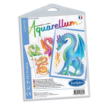 Sada obrázků - Akvarely junior - Draci