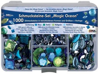 Sada štrasové kamínky magický oceán 1000 ks, KREUL Sada štrasové kamínky magický oceán 1000 ks, KREUL