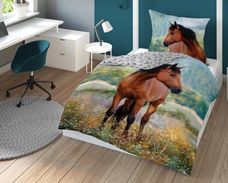 Bavlněné povlečení, Hnědý koník