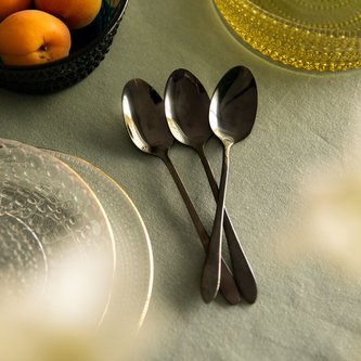 Sada | STILO | černé čajové lžičky | 3 ks | ALL 847719 Homla