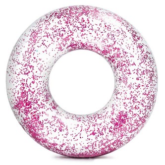 INTEX Kruh nafukovací Sparkling Glitter, růžový