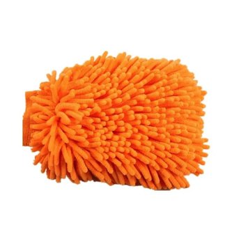 Mycí rukavice 2v1 Microfiber, 20 x 13cm Oranžová