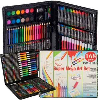 Zestaw plastyczny do malowania 168 szt. czarny