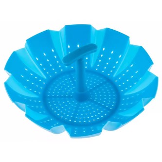 Napařovač silikonový Kinghoff, modrá