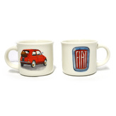 Porcelánový hrnek- esspresso- sada 2 - Fiat 500