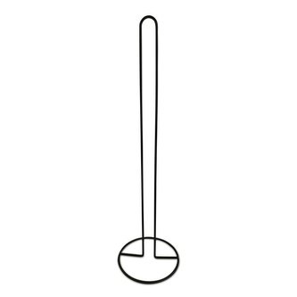 STOJAN NA TOALETNÍ PAPÍR MAT ČERNÁ 16X16X56CM SS