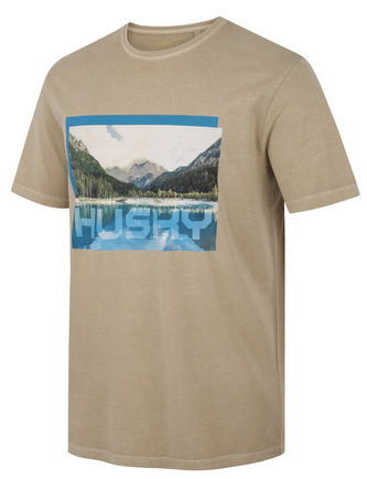 Pánské bavlněné triko Tee Lake M beige - S