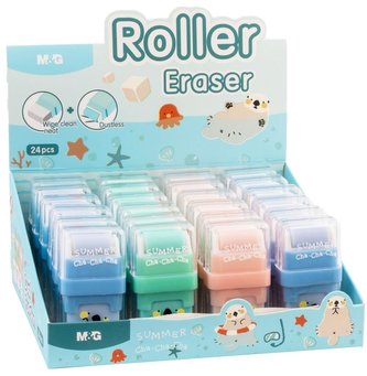 Gumka do ołówka Cha Cha z rolką (24szt) M&G;