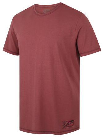 Pánské bavlněné triko Tee Base M dark bordo - L