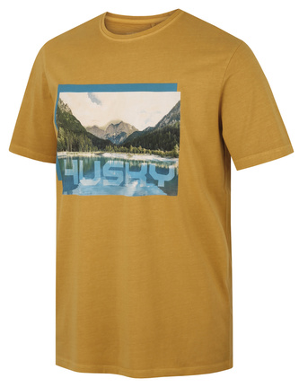 Pánské bavlněné triko Tee Lake M mustard - L