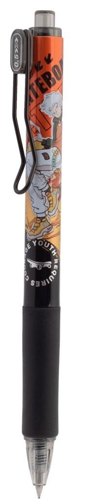 Długopis żelowy Skateboard 0,5mm czarny (12szt)M&G;