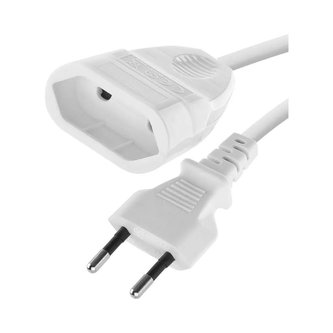 Prodlužovací kabel 230V, 3m, 1x zásuvka, bílý