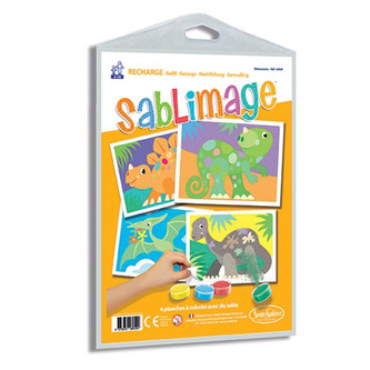 Sada obrázků - Sablimage - Pískové obrázky - Dinosauři