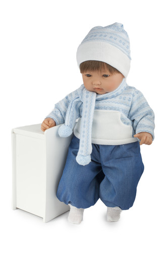 TYBER Hector plačící panenka s dudlíkem, vel. 45 cm